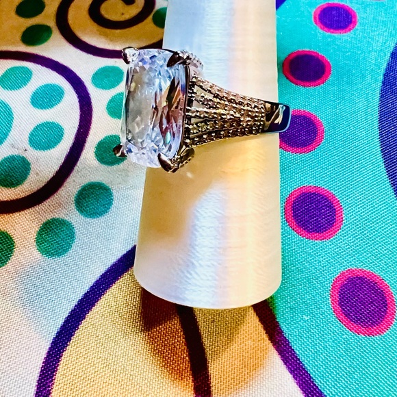 Bomb Party RG41879 Heart of a Champion Diamond CZ on Hematite Plating - Picture 2 of 7